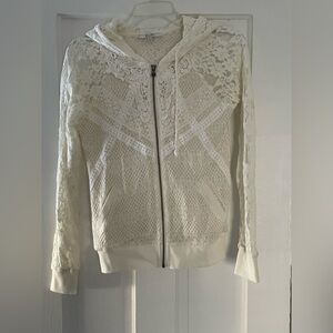 Miss Me Cream Lace Knit Top
